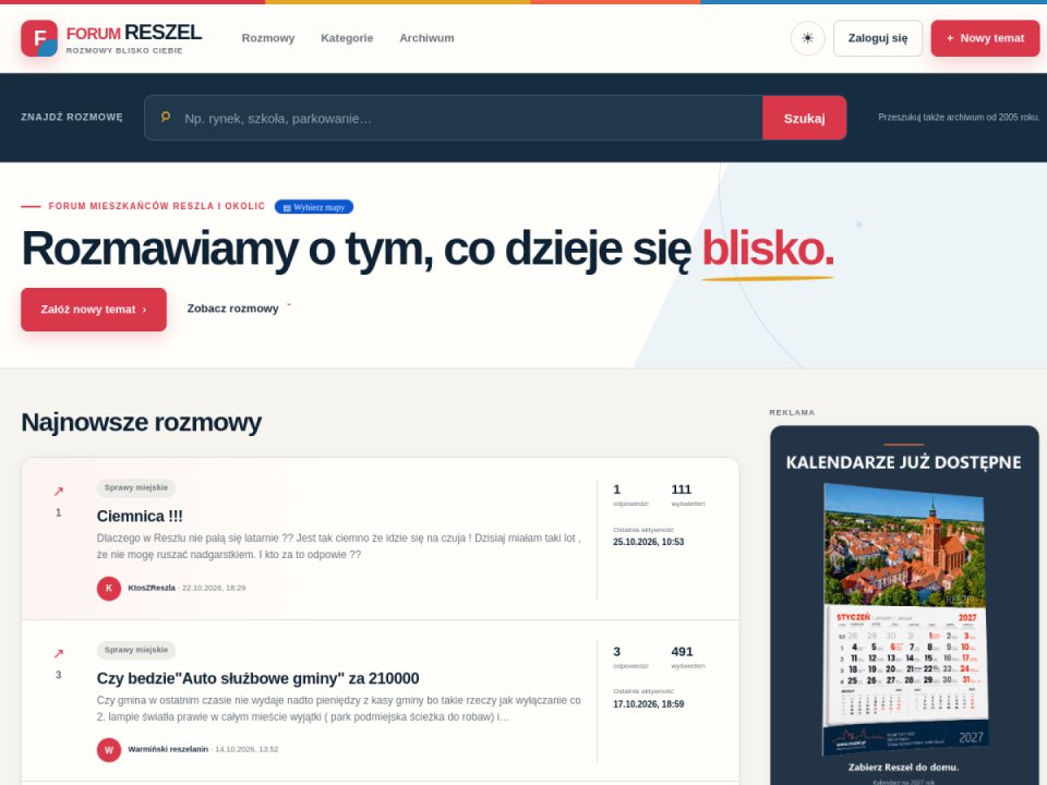 Aktualny zrzut Forum Reszel