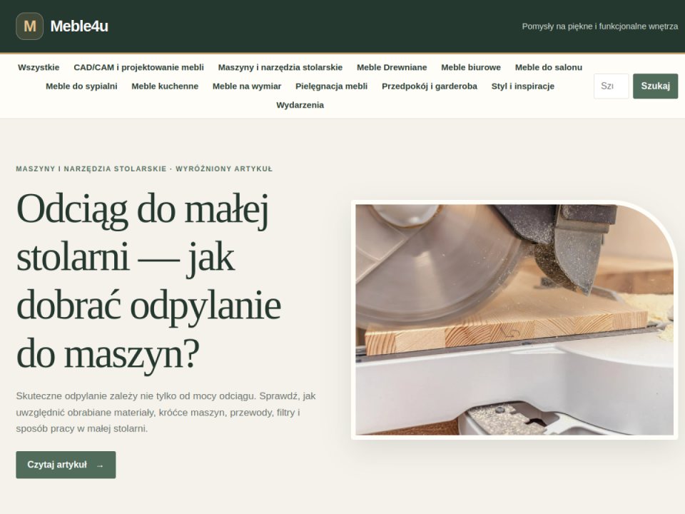 Aktualny zrzut strony Meble4u