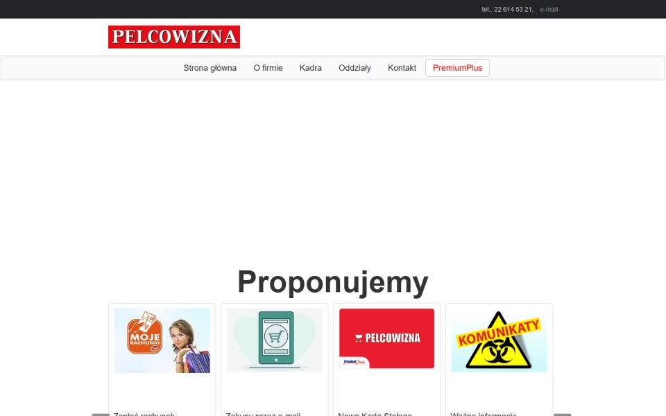 Aktualny zrzut strony Pelcowizna.pl